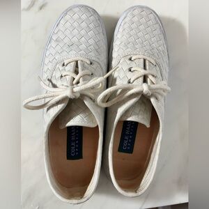 Vintage Cole Haan Creamy White Quilted Sneakers